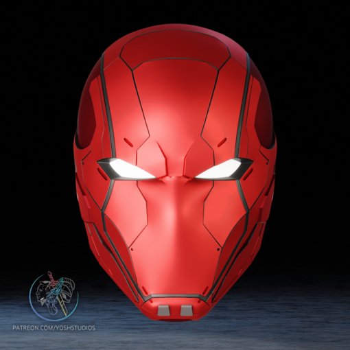 Mecha Red Hood Helmet 3D Print File STL