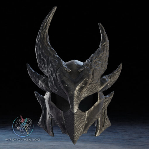 Skyrim Daedric Helmet STL 3D File