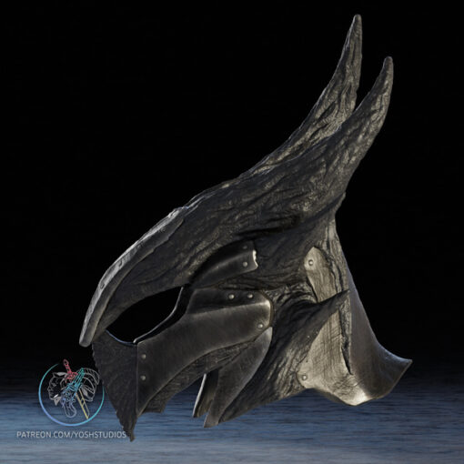 Skyrim Daedric Helmet STL 3D File - Image 6