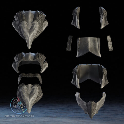 Skyrim Daedric Helmet STL 3D File - Image 8