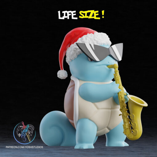 Life Size Christmas Saxophone #07 3D Printer STL File