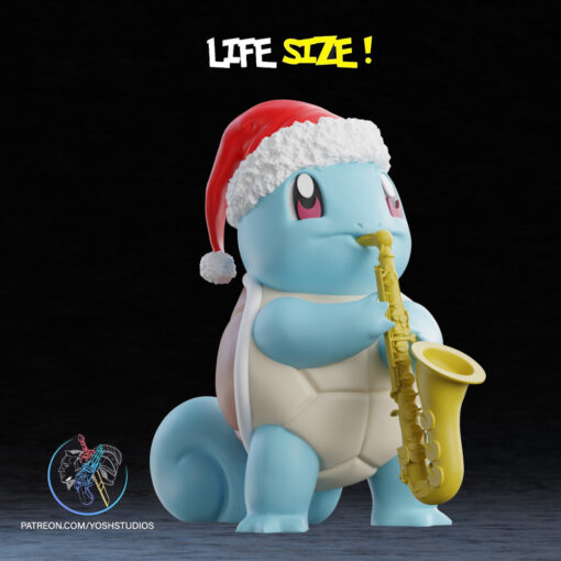 Life Size Christmas Saxophone #07 3D Printer STL File - Image 2