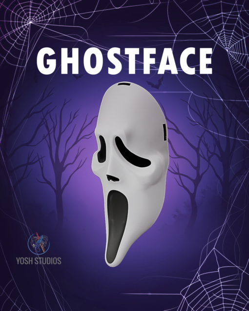 Ghost Face Mask 3D Printer File STL - Image 2