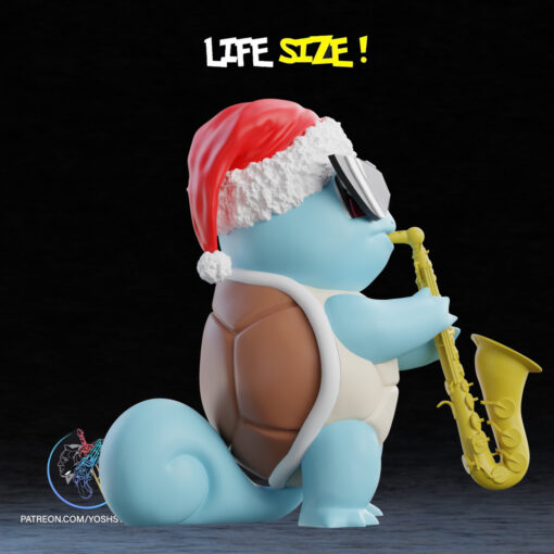 Life Size Christmas Saxophone #07 3D Printer STL File - Image 4