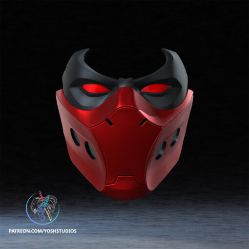 Red Hood Outlaw Mask 3D Print File STL - Image 2