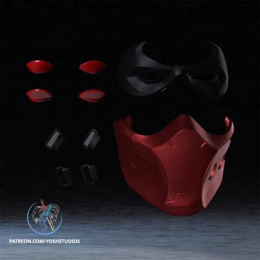 Red Hood Outlaw Mask 3D Print File STL - Image 5