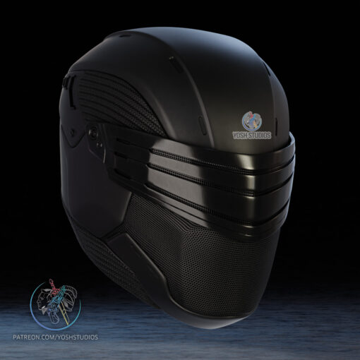 Snake Eyes 2021 Helmet 3D Printer STL File - Image 2