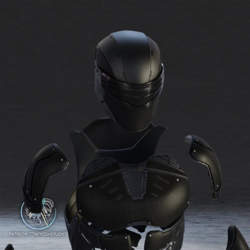 Snake Eyes Armor 2021 3D Print File STL - Image 2