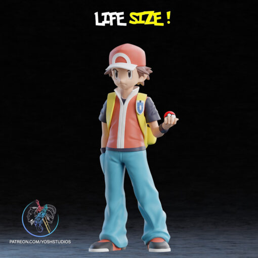 Life Size Trainer Red 3D Printer STL File - Image 3