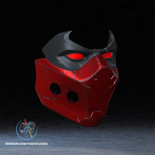 Red Hood Outlaw Mask 3D Print File STL - Image 3