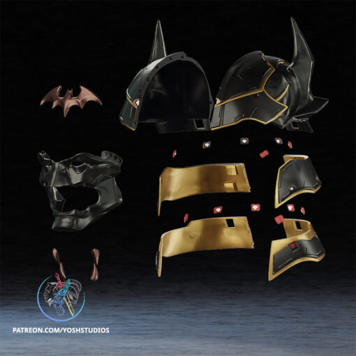 Shogun Detective Helmet 3D Print File STL - Image 4