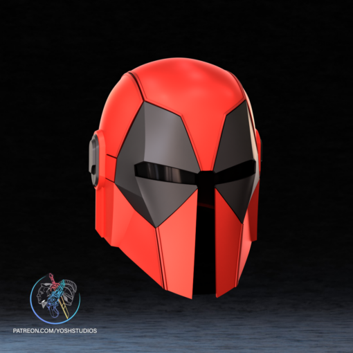 Mando Deadpool Helmet 3D Printer STL File - Image 2