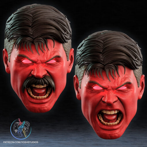 Red Hulk Mask 3D Printer STL File - Image 9