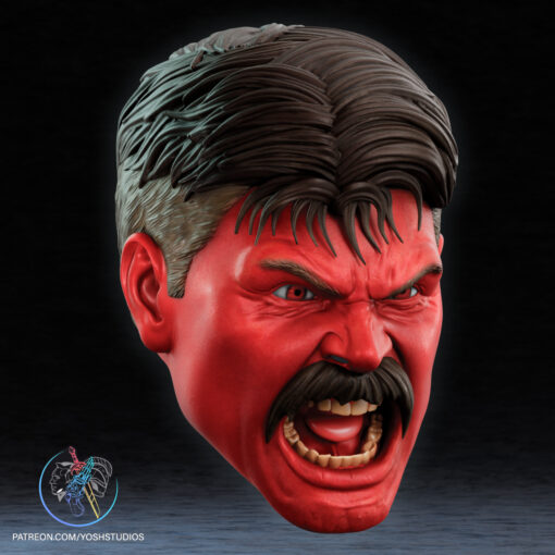 Red Hulk Mask 3D Printer STL File - Image 6