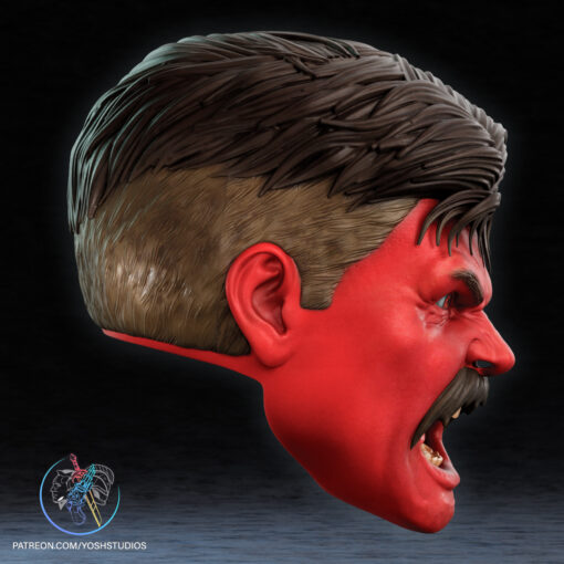 Red Hulk Mask 3D Printer STL File - Image 4