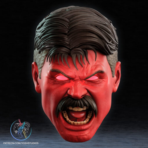 Red Hulk Mask 3D Printer STL File - Image 11