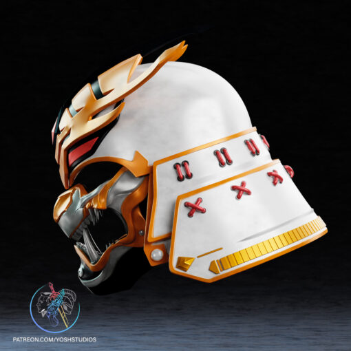 Sengoku Lord Draken Helmet 3D Print File STL - Image 3