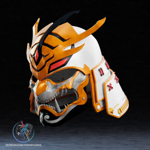 Sengoku Lord Draken Helmet 3D Print File STL - Image 2