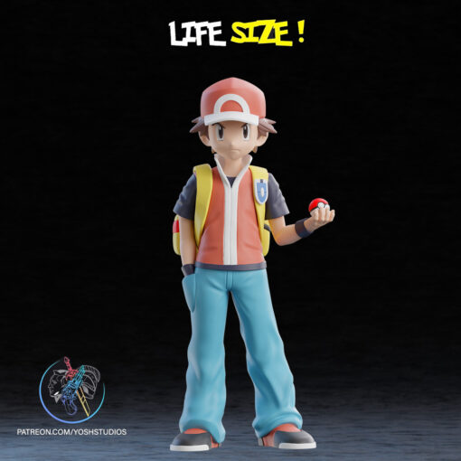 Life Size Trainer Red 3D Printer STL File - Image 2