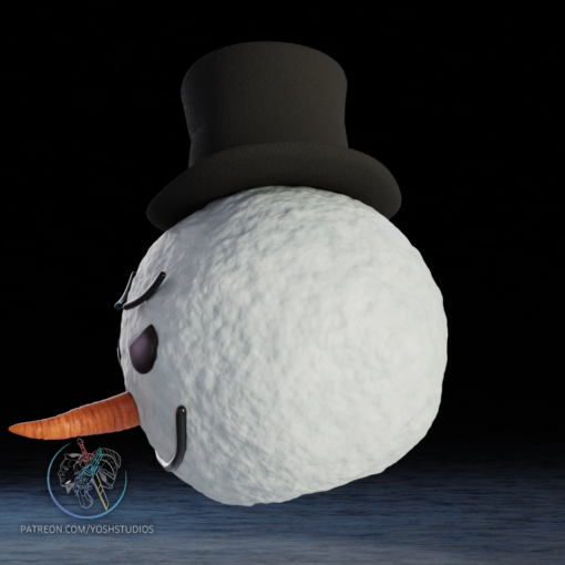 Snowman Helmet 3D Printer STL File - Image 7