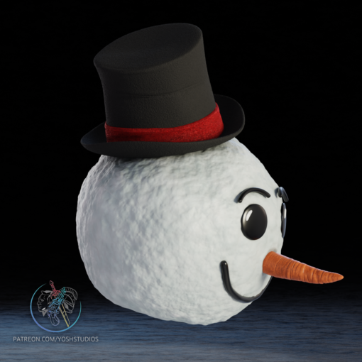 Snowman Helmet 3D Printer STL File - Image 6