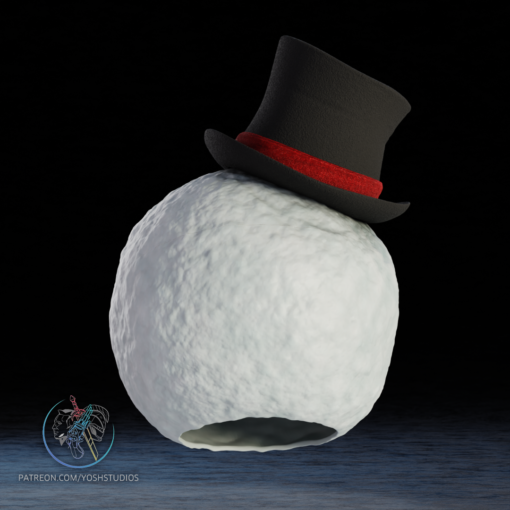 Snowman Helmet 3D Printer STL File - Image 8