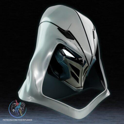 Moon Knight Marvel Rivals Helmet 3D Printer STL File - Image 2