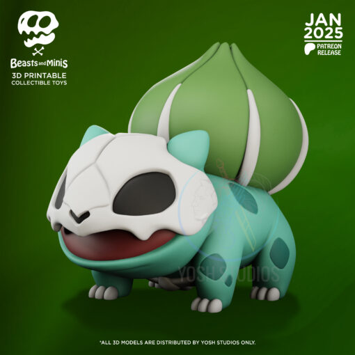 Boney Bulbasaur 3D Printer STL File