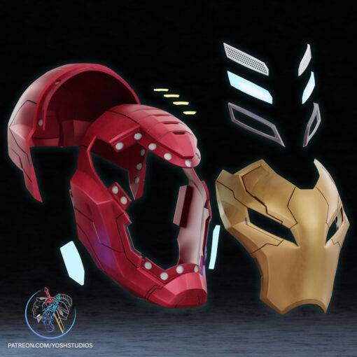 Iron Man Rivals Helmet 3D Printer File STL - Image 5