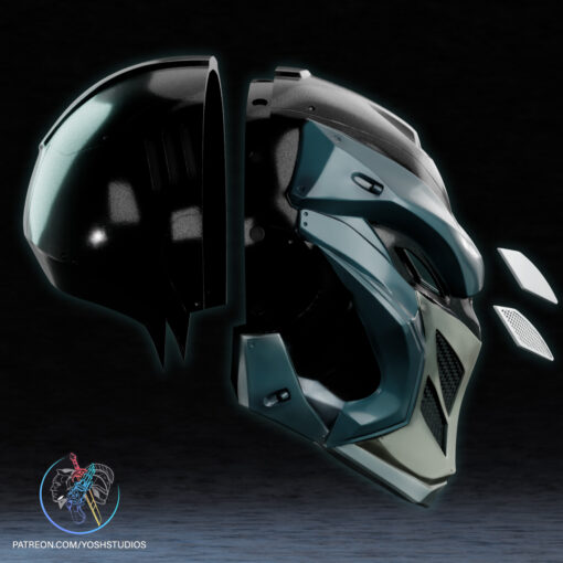 Moon Knight Marvel Rivals Helmet 3D Printer STL File - Image 11