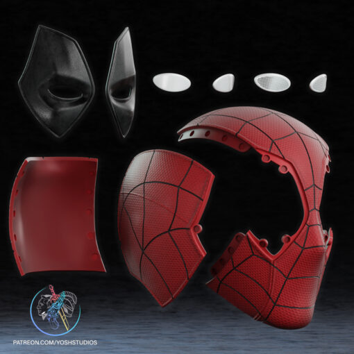 Spider-Pool Helmet 3D Printer STL File - Image 8