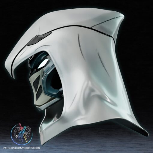 Moon Knight Marvel Rivals Helmet 3D Printer STL File - Image 3