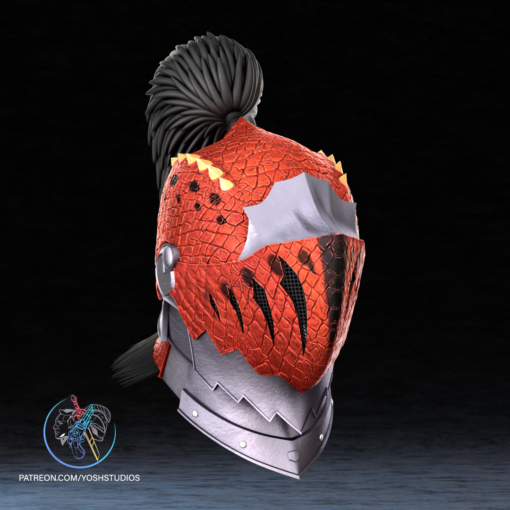 Monster Hunter Anjanath Helmet 3D Printer STL File - Image 2