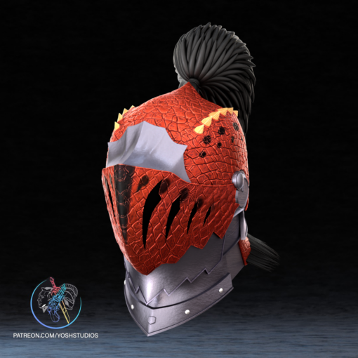 Monster Hunter Anjanath Helmet 3D Printer STL File - Image 3