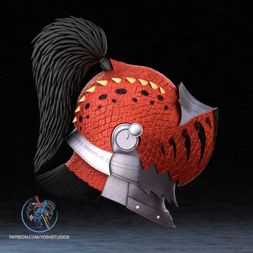 Monster Hunter Anjanath Helmet 3D Printer STL File - Image 4