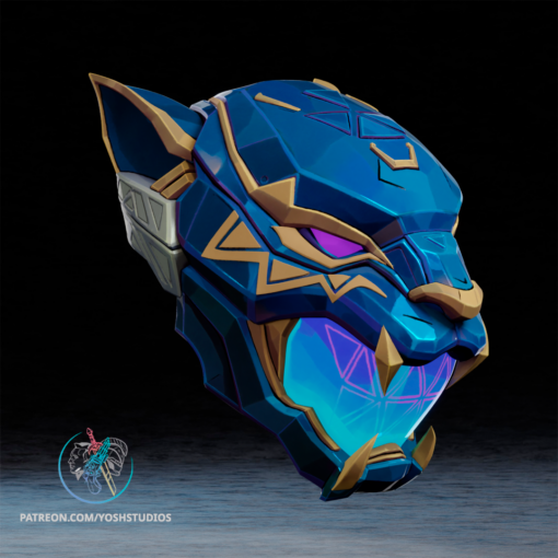 Black Panther Rivals Helmet 3mf File - Image 2