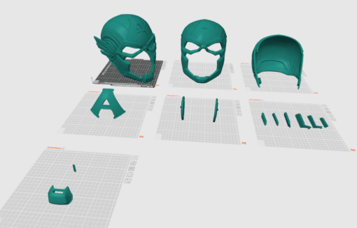 Captain America Rivals Mask 3D Printer STL File - Image 6