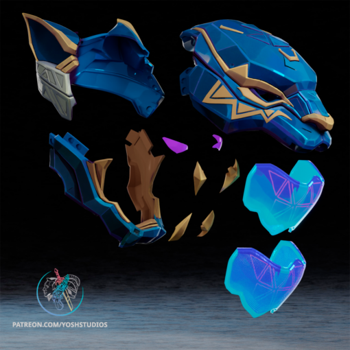 Black Panther Rivals Helmet 3mf File - Image 5