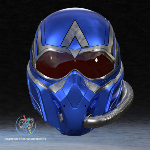 Captain America 4 Hypersonic Mask 3D Printer STL File - Image 2