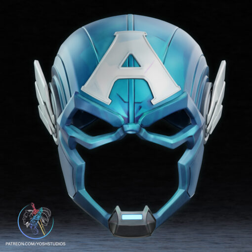 Captain America Rivals Mask 3D Printer STL File