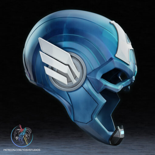 Captain America Rivals Mask 3D Printer STL File - Image 3