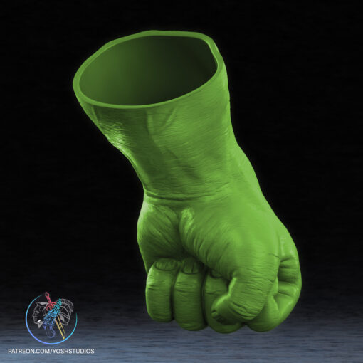 Red Hulk Hands 3D Printer STL File - Image 3