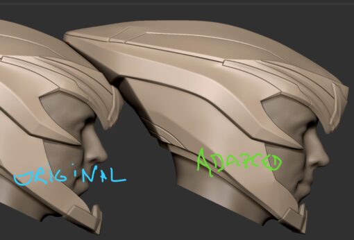 Loki Rivals Helmet 3D Printer STL File - Image 5