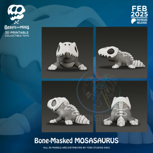 Boney Mosasaurus 3D Printer File STL - Image 2