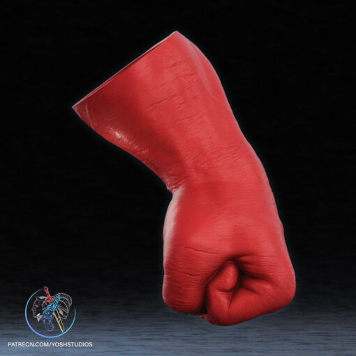 Red Hulk Hands 3D Printer STL File - Image 4