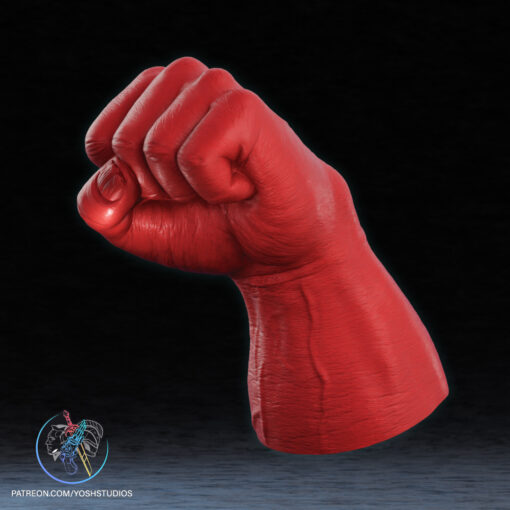 Red Hulk Hands 3D Printer STL File - Image 2