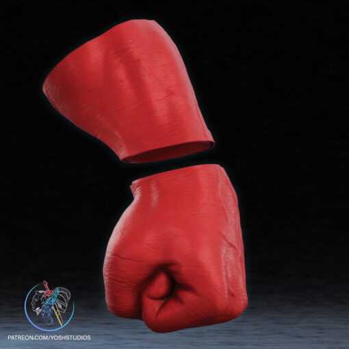 Red Hulk Hands 3D Printer STL File - Image 8