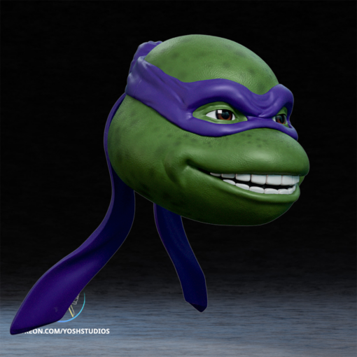 Purple TMNT Helmet 3D Printer STL File - Image 2