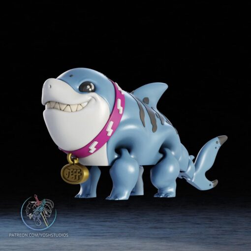 Jeff the Land Shark Flexi 3D Printer File STL