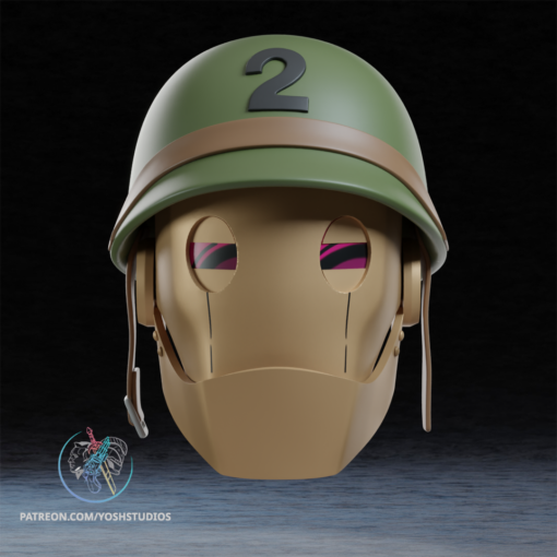 G.I. Robot Helmet 3D Printer STL File - Image 7